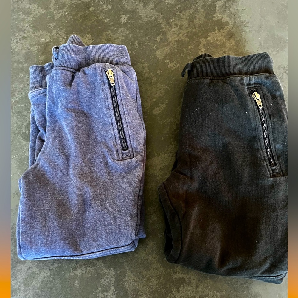 Lot of 2 Hanna Anderson slim sweatpants - double knee - fully lined